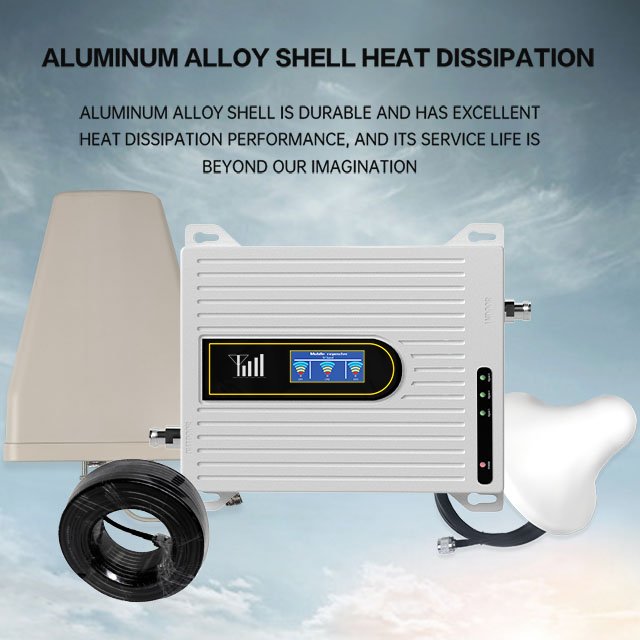 tri band 850 1700 1900mhz mobile signal booster 3g 4g lte mobile signal repeater gsm mobile cellphone signal amplifier